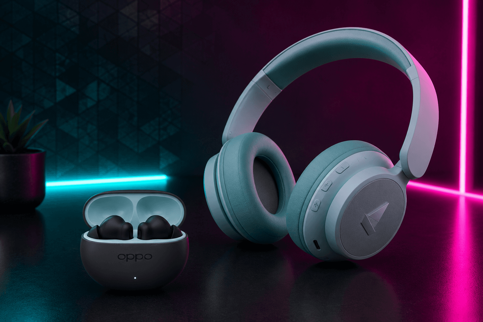 Boat Headphones + Oppo Earbuds